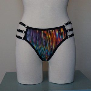 Strappy cage style panties, size M